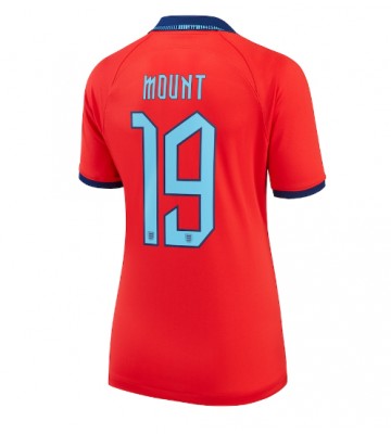 England Mason Mount #19 Replica Away Stadium Shirt for Women World Cup 2022 Short Sleeve